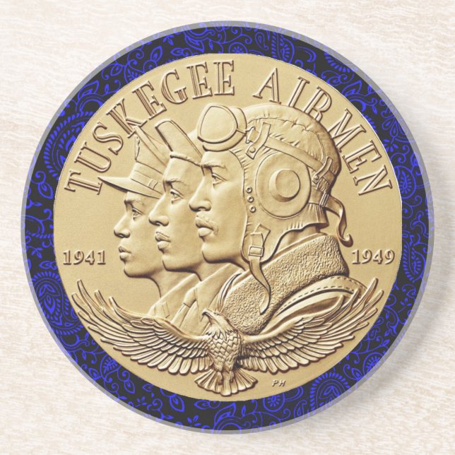 tTUSKEGEE AIRMEN COIN  Coaster (Front)