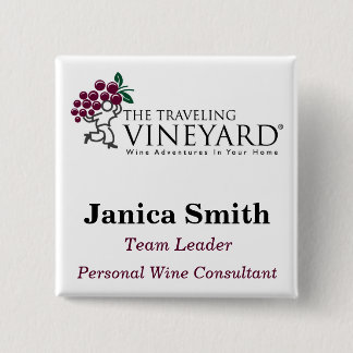 TTVlogo_3color_hi, Janica Smith, Personal Wine ... 15 Cm Square Badge