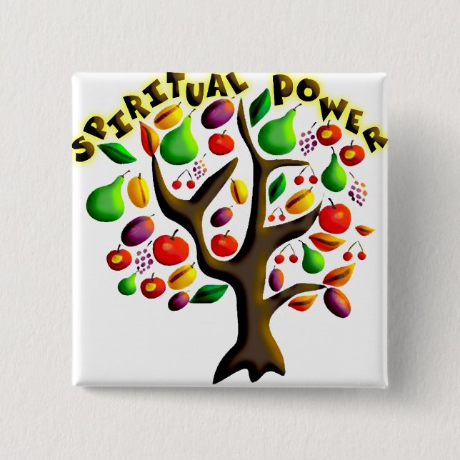Tu Bishvat 15 Cm Square Badge (Front)