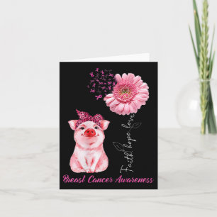 Tu Breast Cancer Awareness Costume Daisy Ribbon Pi Card