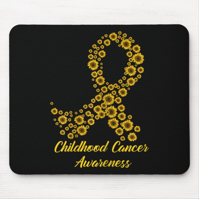 Tu Childhood Cancer Awareness Month Costume Yellow Mouse Pad (Front)