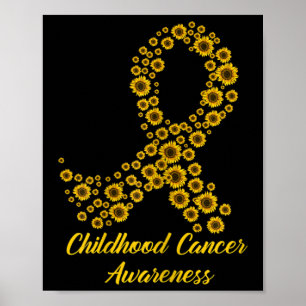 Tu Childhood Cancer Awareness Month Costume Yellow Poster