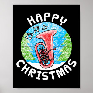 Tu Christmas Tuist Br Musician Music Teacher 1 Poster
