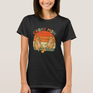 Tu Funny Overweight Chubby Chonk Cat Mum Meme T-Shirt