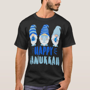 Tu Happy Hanukkah 2022 Gnome Menorah Dreidel Costu T-Shirt