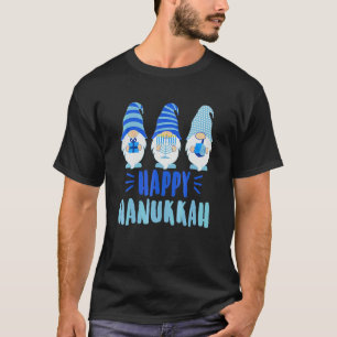 Tu Happy Hanukkah 2022 Gnome Menorah Dreidel Costu T-Shirt