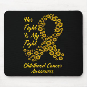Tu Her Fight Is My Fight Childhood Cancer Awarenes Mouse Pad