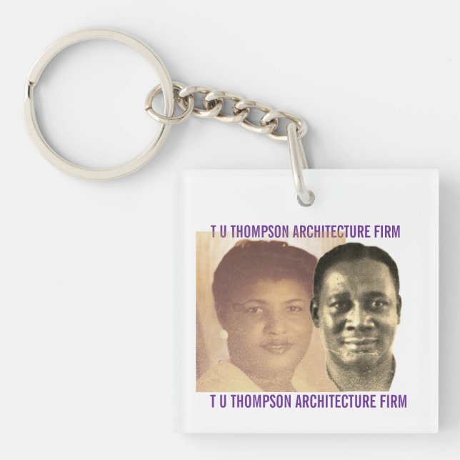 TU THOMPSON. ARCH FIRM. Acrylic Keychain (Front)