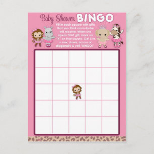 Tu Tu Cute Ballerina Baby Shower BINGO cards TTC