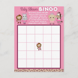 Tu Tu Cute Ballerina Baby Shower BINGO cards TTC