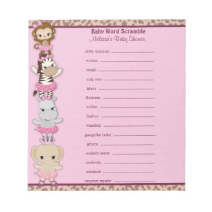 Tu Tu Cute Ballerina Word Scramble TTC 40-pages Notepad