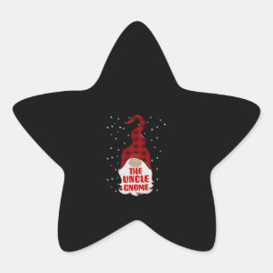 Tu Uncle Gnome Christmas Family Matching Gift Red Star Sticker