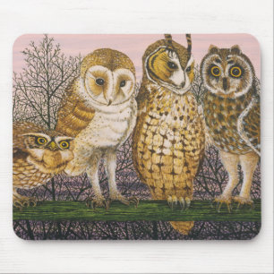 Tu-whit Tu-whooing Mouse Pad