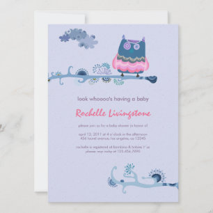 Tu whit tu whooo Boy Baby Shower Invitation