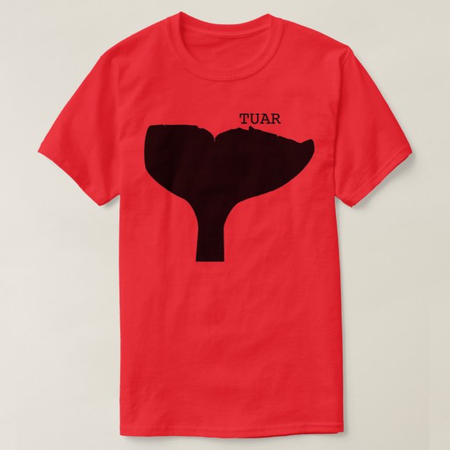 TUAR the killer whales tail flukes T-Shirt (Design Front)
