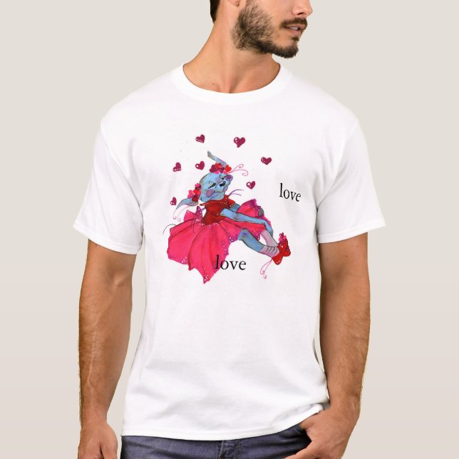 Tu'ar-tsen Ada-ada (Hearts puppy shirt) T-Shirt (Front)