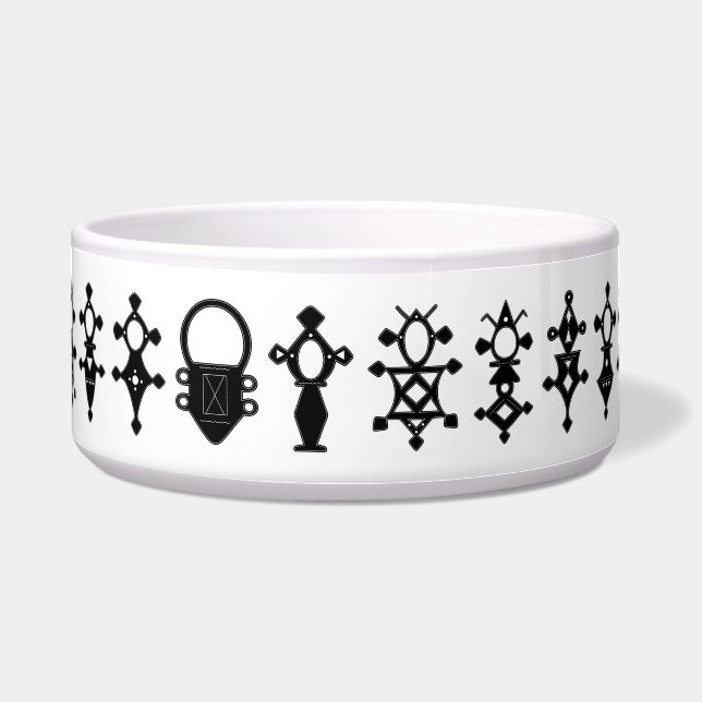 Tuareg Crosses Large Pet Bowl (Front)