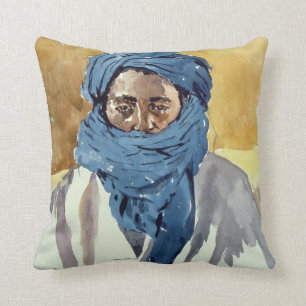 Tuareg Tribesman Timbuctoo 1991 Cushion