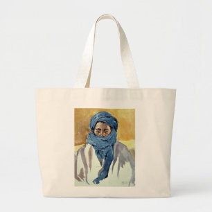 Tuareg Tribesman Timbuctoo 1991 Large Tote Bag