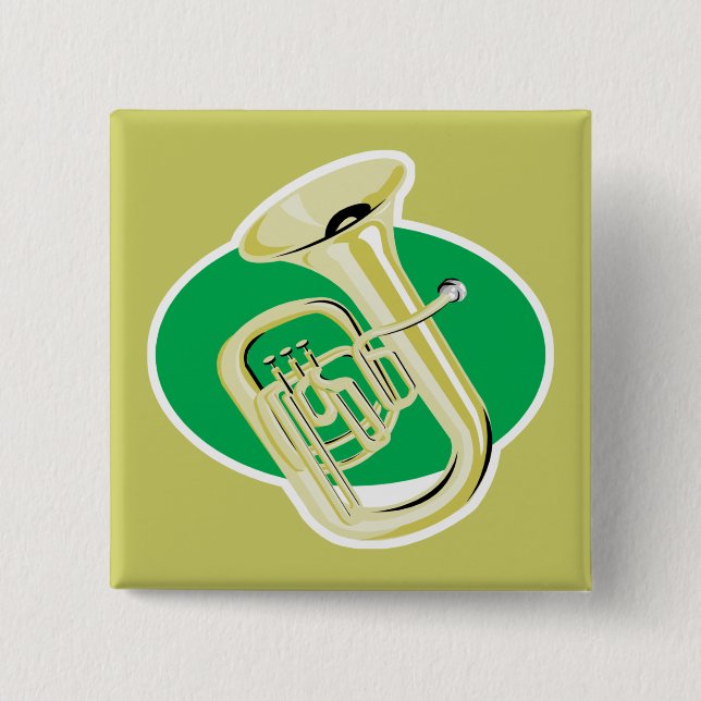 tuba 15 cm square badge (Front)