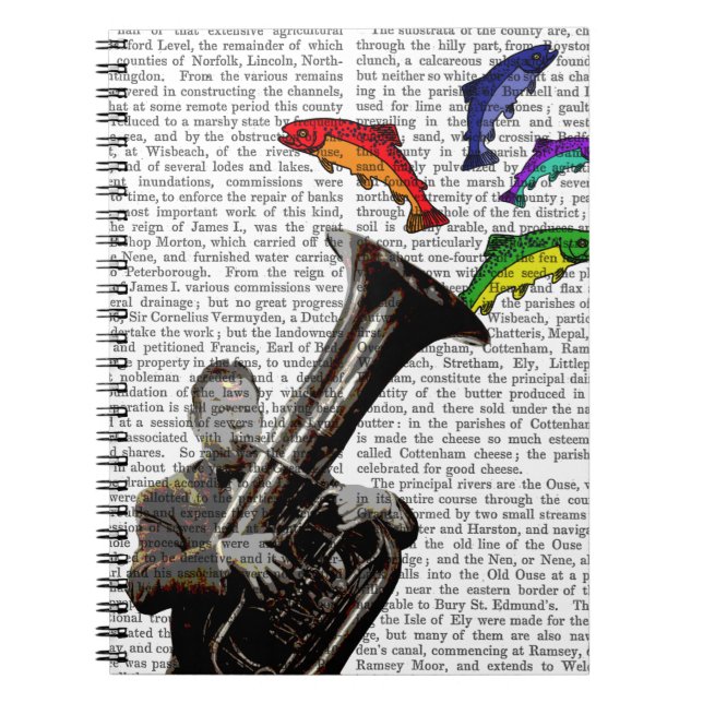 Tuba And Fish Notebook (Front)