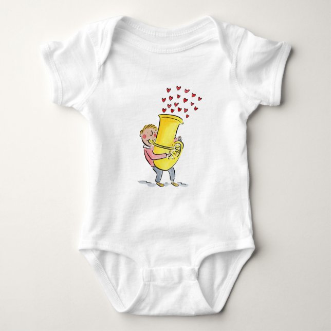 Tuba Baby Bodysuit (Front)