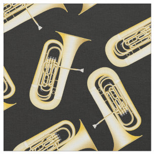 Tuba Band Music Musician Room Decor Fabric