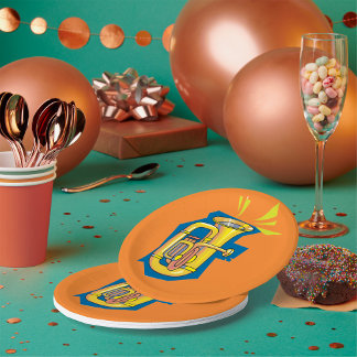 Tuba Brass Instrument Bright Music Band Paper Plate