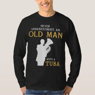 Tuba Charm: Old Man Musician Tee for Bass Humour a