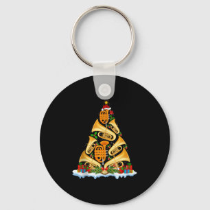 Tuba Christmas Tree Lights Tuba Music Lover Musica Key Ring