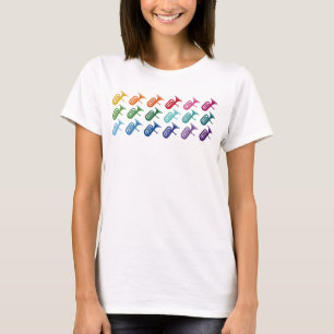 Tuba Colourful Fun Array Music T-Shirt