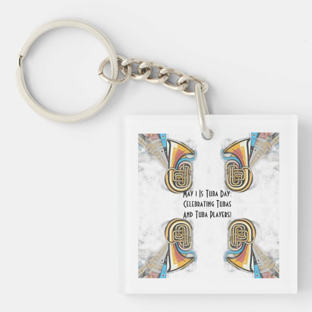 Tuba Day May 3 Key Ring (Front)
