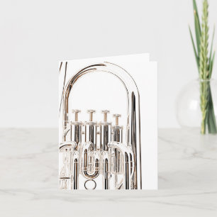 Tuba Greeting Card for Band Musicians
