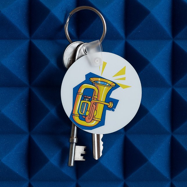 Tuba Instrument Keychain (Creator Uploaded)