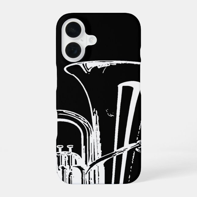 Tuba iPhone 16 Case (Back)