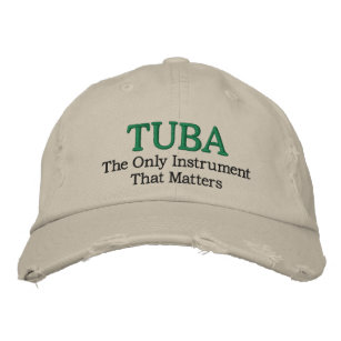 Tuba Music Embroidered Hat
