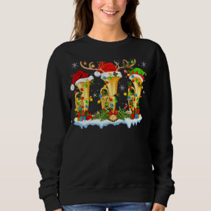Tuba Music  Xmas Lighting Funny Tuba Christmas Sweatshirt