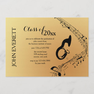 Tuba Musical Instrument Invitation