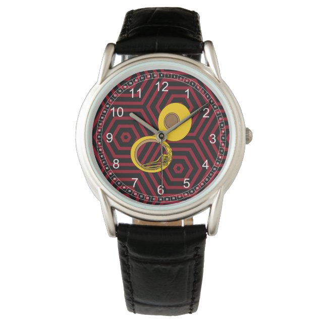 Tuba Musical Instrument Watch (Front)