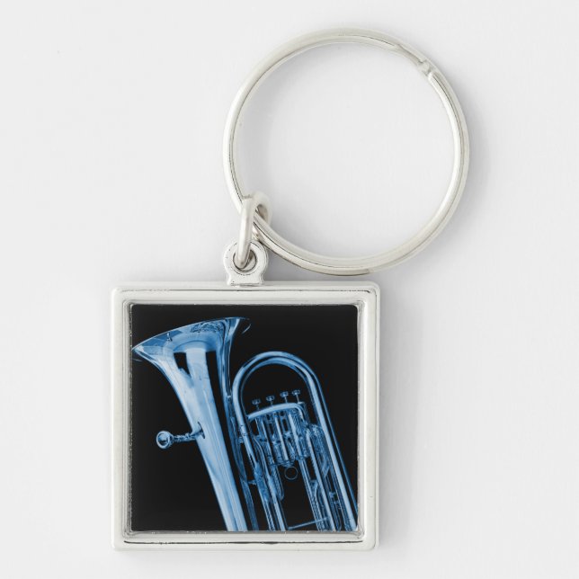 Tuba or Sousaphone Keychains for Band Musicians (Front)