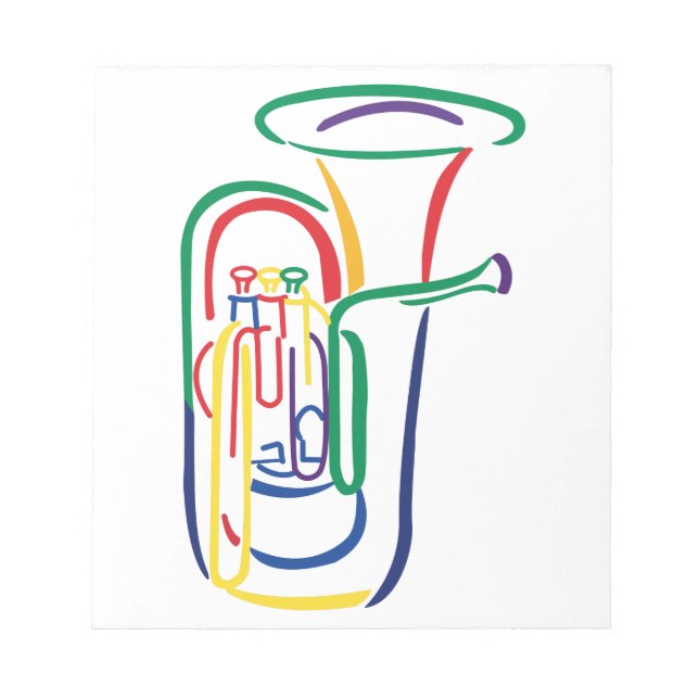 Tuba Outline Notepad (Front)