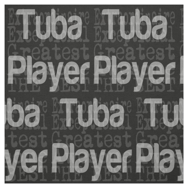 Tuba Player Extraordinaire Fabric (Swatch)