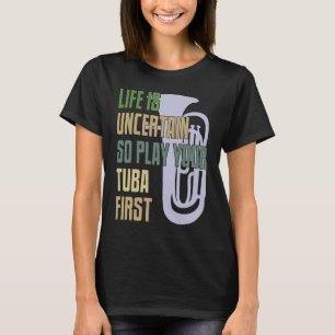 Tuba Player Retro Style T-Shirt