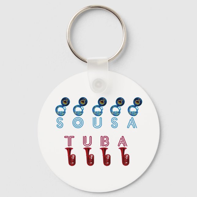 tuba sousa instruments key ring (Front)