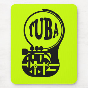 TUBA , Tuba Player Mouse Pad