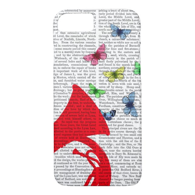Tuba with Butterflies Case-Mate iPhone Case (Back)