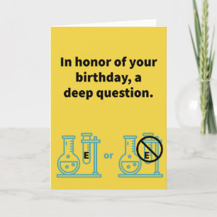 Tube E or Not Tube E - Birthday Card