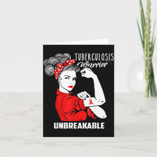Tuberculosis Warrior Unbreakable Shirt Awareness Card