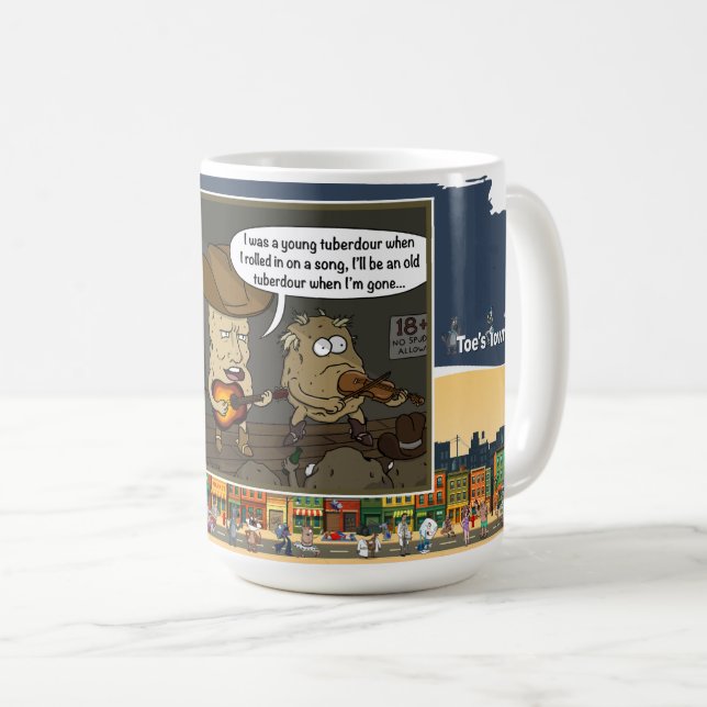 Tuberdour | Musical Wordplay Humor Classic Coffee Mug (Front Right)
