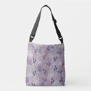 Tuberose & Lavender Blooms Crossbody Bag